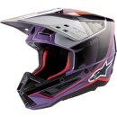 Alpinestars S-M5 Sail Crosshelm 22.06 violett schwarz silber