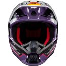 Alpinestars S-M5 Sail Crosshelm 22.06 violett schwarz silber