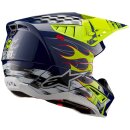 Alpinestars S-M5 Rash Crosshelm 22.06 blau neongelb