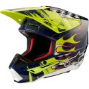 Alpinestars S-M5 Rash Crosshelm 22.06 blau neongelb