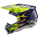 Alpinestars S-M5 Rash Crosshelm 22.06 blau neongelb