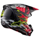 Alpinestars S-M5 Rash Crosshelm 22.06 dunkelgrau rot