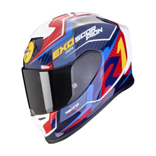 Scorpion Exo-R1 Evo Air Coup Helm blau rot gelb