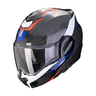 Scorpion Exo-Tech Evo Carbon Rover Klapphelm schwarz rot blau