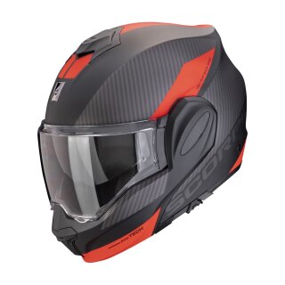 Scorpion Exo-Tech Evo Team Klapphelm mattschwarz silber rot