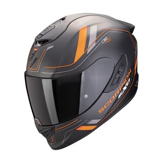 Scorpion Exo-1400 Evo II Carbon Air Mirage Helm mattschwarz orange