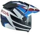 Arai Tour-X5 Africa Twin Honda Endurohelm blau rot...