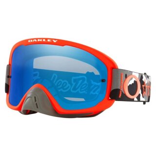 Oakley O-Frame® 2.0 Pro MX TLD Camo rot Crossbrille blau verspiegelt