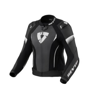 Revit Xena 4 Pro Damen Motorrad Lederjacke schwarz weiß