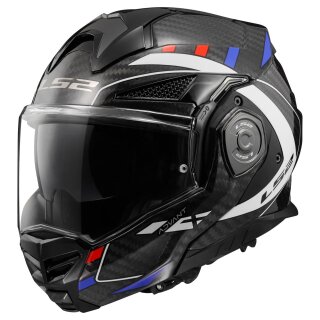 LS2 FF901 Advant X Future Carbon-Klapphelm Carbon weiß blau