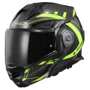 LS2 FF901 Advant X Future Carbon-Klapphelm Carbon neongelb