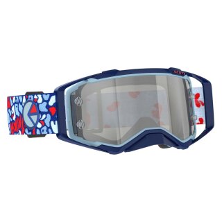 Scott Prospect Ethika blau rot Crossbrille silber verspiegelt