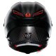 AGV Pista GP RR Intrepido Carbon-Helm mattschwarz rot