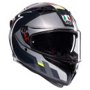 AGV K3 Shade Integral-Helm grau neongelb