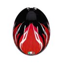 AGV K1 S Lion Integral-Helm schwarz rot weiß