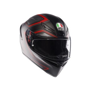 AGV K1 S Sling Integral-Helm mattschwarz rot