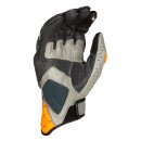 Klim Badlands Aero Pro Kurz Motorrad-Handschuh blau orange