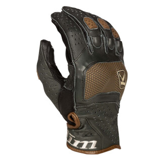 Klim Badlands Aero Pro Kurz Motorrad-Handschuh braun