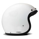 DMD Retro Motorrad Jet-Helm Uni Solid White weiß