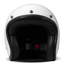 DMD Retro Motorrad Jet-Helm Uni Solid White weiß