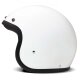 DMD Retro Motorrad Jet-Helm Uni Solid White weiß