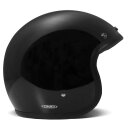 DMD Retro Motorrad Jet-Helm Uni Solid Black schwarz