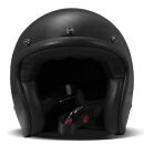 DMD Retro Motorrad Jet-Helm Uni Solid Black schwarz