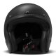 DMD Retro Motorrad Jet-Helm Uni Solid Black schwarz