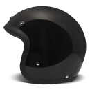 DMD Retro Motorrad Jet-Helm Uni Solid Black schwarz