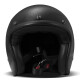 DMD Retro Motorrad Jet-Helm Uni Solid Black schwarz