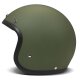 DMD Retro Motorrad Jet-Helm Uni Matt Green grün