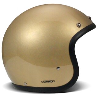 DMD Retro Motorrad Jet-Helm Uni Gold