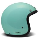 DMD Retro Motorrad Jet-Helm Uni Turquoise türkis