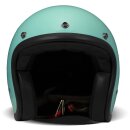 DMD Retro Motorrad Jet-Helm Uni Turquoise türkis