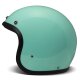 DMD Retro Motorrad Jet-Helm Uni Turquoise türkis