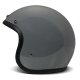 DMD Retro Motorrad Jet-Helm Uni Crayon Grey grau