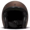 DMD Retro Motorrad Jet-Helm Uni Caffè matt braun