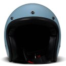 DMD Retro Motorrad Jet-Helm Uni Light Blue