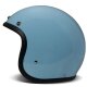 DMD Retro Motorrad Jet-Helm Uni Light Blue