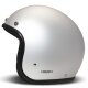 DMD Retro Motorrad Jet-Helm Uni Aluminium matt silber