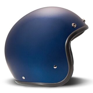 DMD Retro Deep Motorrad Jet-Helm Matt Blue matt blau