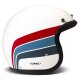 DMD Retro Artemis Motorrad Jet-Helm weiß rot blau