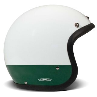 DMD Retro Goodwood Motorrad Jet-Helm weiß grün