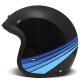 DMD Retro Acqua Motorrad Jet-Helm schwarz blau