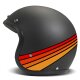 DMD Retro Fuoco Jet-Helm mattschwarz rot orange