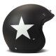 DMD Retro Star Jet-Helm Black schwarz weiß