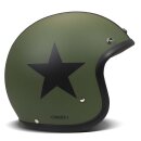 DMD Retro Star Jet-Helm Green matt grün schwarz