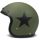 DMD Retro Star Jet-Helm Green matt grün schwarz