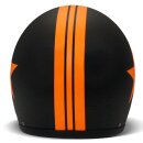 DMD Retro Star Jet-Helm Orange mattschwarz