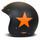 DMD Retro Star Jet-Helm Orange mattschwarz